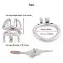 TERNENCE Ergonomic Design Chastity Device Male Virginity Lock Chastity Belt Adult Game Sex Toy (1.77 inch / 45mm)