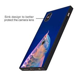 iPhone Xs iPhone X Case, Arowana Shock-Absorption TPU Rubber Bumper iPhone Xs iPhone X Case, Ultra Thin Slim Protective Cover for iPhone Xs iPhone X-Black