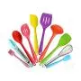 SIUONI 10 Pcs Kitchenware Silicone Heat Resistant Kitchen Cooking Utensils Non-Stick Spoon Spatula Egg Beaters Kitchen Dinnerware Gadgets Accessories Cooking Tool Sets