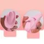 Female Māssager Shāking Facial Beāuty Silicǒne Toy Intērāctive Creative Māssager 0527P (Color : Pink)