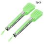 Craig 2pcs Stainless Steel Nylon Square Head Kitchen Tongs BBQ Tongs Utility Tong Cookingl Kitchen Tongs Green