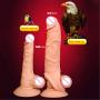 Silicone Cóndom Reusable Pênnís Sleeve Enlargement Toys for Men Chástity Clítoris Stímulator Pênnís Rings 9 INCH Skin Color