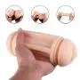 Water Lube Male Masturbator Cup, Upgraded Pocket Pussy Masturbation Cup, Double Hole Realistic Artificial Vaginal and Anal, Adjustable Angle and Dismountable Male Sex Toys (L)