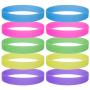 GOGO Glow-in-The-Dark Wristband Rubber Bracelets Halloween Party Costume Accessories