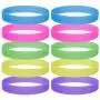 GOGO Glow-in-The-Dark Wristband Rubber Bracelets Halloween Party Costume Accessories