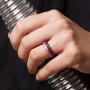 ThunderFit Womens Thin and Stackable 4 Pack Silicone Rings Wedding Bands 2.5mm Width - 2mm Thick