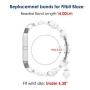 Simpeak Compatible for Fitbit Blaze Band with Frame, Replacement Fashionable Beaded Jewelry Elastic Bracelet Band Strap for Fit bit Blaze Smartwatch - Small(6.3")/Large(7.28"),Black Pink White