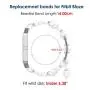 Simpeak Compatible for Fitbit Blaze Band with Frame, Replacement Fashionable Beaded Jewelry Elastic Bracelet Band Strap for Fit bit Blaze Smartwatch - Small(6.3")/Large(7.28"),Black Pink White