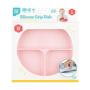 Bumkins Silicone Grip Dish, Suction Plate, Divided Plate, Baby Toddler Plate, BPA Free, Microwave Dishwasher Safe ? Pink