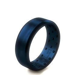 BULZi Wedding Bands, Massaging Comfort Fit Premium Silicone Ring with Airflow, Men’s and Women’s Rings, Breathable Flexible Work Safety Comfort