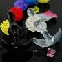YLU 4Pcs Silicone Plug Set Toy Training Kit Suction Beads (Black)