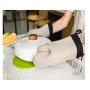 RDMZ Oven Gloves Heat Resistant Household Thickened Silicone Grilling Gloves Microwave Kitchenware Baking Resistant Heat Resistant BBQ Gloves - 1 Pair