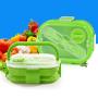 Best Quality - Bowls - Layers Colorful crowave Silicone bento lunch box set For Kids kitchenware kitchen accessories food container With Handle - by Tini - 1 PCs