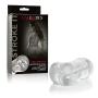 CalExotics Stroke It Pussy & Ass - Heavy Duty Male Masturbator - Silicone Masturbation Sleeve ? 6.5 Inch Male Stroker Sex Toy - Clear