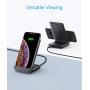 Anker Wireless Charger, PowerWave 7.5 Stand with Internal Cooling Fan, 7.5W for iPhone 11, 11 Pro, 11 Pro Max, Xs Max, XR, XS, X, 8, 8 Plus, 10W for Galaxy S10 S9, Note 10 (with Quick Charge Adapter)