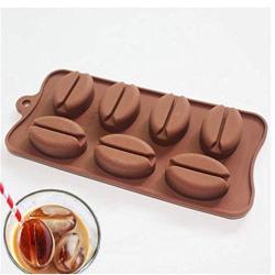 REDAN Coffee Bean Cake Mold Silicone Mold for Candy Ice Chocolate Bakeware Kitchenware Mould 7 Holes