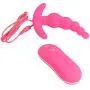 Loveria Vibrating Prostate Massager Anal Sex Toy for men 10-Frequency Vibrating Silicone Butt Anal Plug Vibrator Stimulator(Pink)