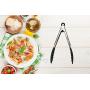 Prime Products - Kitchen Utensil Set - Professional 10 Piece Black Cooking Utensils - Nonstick Silicone And Heat Resistant Kitchenware