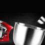 BINZHI Eggbeater Electric Chef Machine Dough Mixer Home Automatic Kneading Machine Flour Mixer Dough Mixer Commercial Multifunction - Red Kitchen gadget