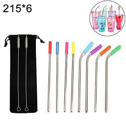 Kitchenware 8 Reusable Silicone Head Stainless Steel Pipettes + 2 Cleaning Brush Kits, Cashmere Bags, 2156mm Kitchen supplies