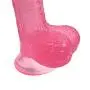 Full 7 Inch Safe and Heathy Silicone Powerful Suction Cup Women Personal Pleasure Toys - Pink - Dongfangshuye