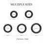 Silicone Cock Rings Set Sex Toys ? Adorime Premium Stretchy Erection Enhancing Penis Ring Training Sex Things for Men and Couples (5 Rings Set) 