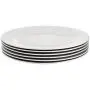 AmazonBasics 6-Piece White Dinner Plate Set