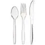 AmazonBasics 360-Piece Clear Plastic Utensil Cutlery Set