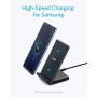 Anker Wireless Charger, PowerWave Stand, Qi-Certified for iPhone 11, 11 Pro, 11 Pro Max, XR, Xs Max, XS, X, 8, 8 Plus, 10W Fast-Charging Galaxy S10 S9 S8, Note 10 Note 9 and More (No AC Adapter)