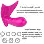 ASJHK Sex Wireless Remote Control Venus Butterfly Vibration Invisible Wearing Shell Security Silicone Toy with Harness Tie, Purple Handle Therapeutic Percussion for Sore Muscle and