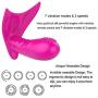 ASJHK Sex Wireless Remote Control Venus Butterfly Vibration Invisible Wearing Shell Security Silicone Toy with Harness Tie, Purple Handle Therapeutic Percussion for Sore Muscle and