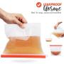 Homelux Theory Reusable Silicone Food Storage Bags | Sandwich, Sous Vide, Liquid, Snack, Lunch, Fruit, Freezer Airtight Seal | BEST for preserving and cooking | (2 Large + 2 Medium)