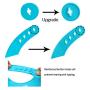 PandaEar Set of 2 Cute Silicone Baby Bibs for Babies & Toddlers (10-72 Months) Waterproof, Soft, Unisex, Non Messy - Turquoise/Lime Green
