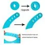 PandaEar Set of 2 Cute Silicone Baby Bibs for Babies & Toddlers (10-72 Months) Waterproof, Soft, Unisex, Non Messy - Turquoise/Lime Green