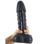 9.8 Inch Realistic Double Layer Silicone Toy with Strong Suction Cup