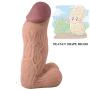 10.8 Inch Realistic Double Layer Silicone Toy with Strong Suction Cup