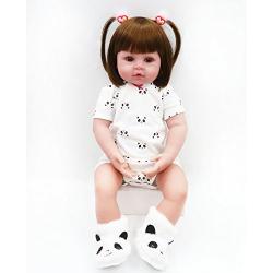 Binxing Toys Reborn Baby Dolls Cute Newborn Boy and Girl Silicone Weighted Body Realistic Reborn Dolls18 Inch Beautiful Outfits Set Great Birthday Gifts for School Children (080101)