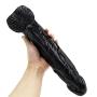 12in Body-Safe Silicone Luxury High Quality Black Huge D?ld? Waterproof Hands-Free Massage Wand Toys