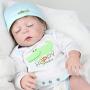 NPK Realistic Reborn Baby Dolls Boy Silicone Full Body 22 Inches Sleeping Baby Look Real Cute Newborn Reborn Dolls Anatomically Correct