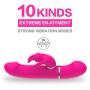 KUKALE Víbrátor Tóy 2 in 1 G Spotter Rábbitt An?l Víbrátor with 7 Modes for Silicone Waterproof Rechargeable