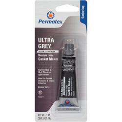 Permatex 22074-6PK Ultra Grey Rigid High-Torque RTV Silicone Gasket Maker, 0.5 oz. (Pack of 6)