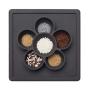 ezpz Mini Play Mat - One-Piece Silicone placemat + Flower compartments (Slate)