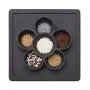 ezpz Mini Play Mat - One-Piece Silicone placemat + Flower compartments (Slate)