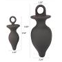 FST Silicone Butt Plug with Safe Pull Ring, Anal Sex Toy Small Large (Small)