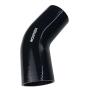 Ronteix Universal 4 Ply High Performance 45 Degree Elbow Coupler Silicone Hose (3-1/8(80MM), BLACK)