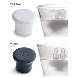 YXC Silicone Penguin Ice Cube Animal Creative Kitchenware Two-piece