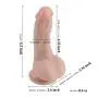 9.5" Inch Dildo Lifelike Silicone Realistic Mens Penis Cock Huge Hands-Free Double Penis 360° Rotation Flexible Dong Woman Anal Sex Toys with Suction Cup Anal Sex Toys for Masturbation