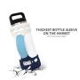 REUZBL Bottle Bumper Silicone Sleeve Protector with Handle for Yeti Rambler Flask, 26oz 36oz