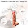 Automatic Women Adult Vibreate Toys Soft Health Dicks Soft Flexible Medical Silicone Wand with Hands-Free Suction Cup and 10 Powerful Vibrations for Beginner Massage