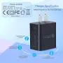 Quick Charge 3.0 Wall Charger, OKRAY 2 Pack 18W Fast Charging USB Wall Charger Power Adapter USB Plug Compatible 10W Wireless Charger, iPad Pro, Tablets, iPhone, Samsung Galaxy, LG, HTC (Black Black)